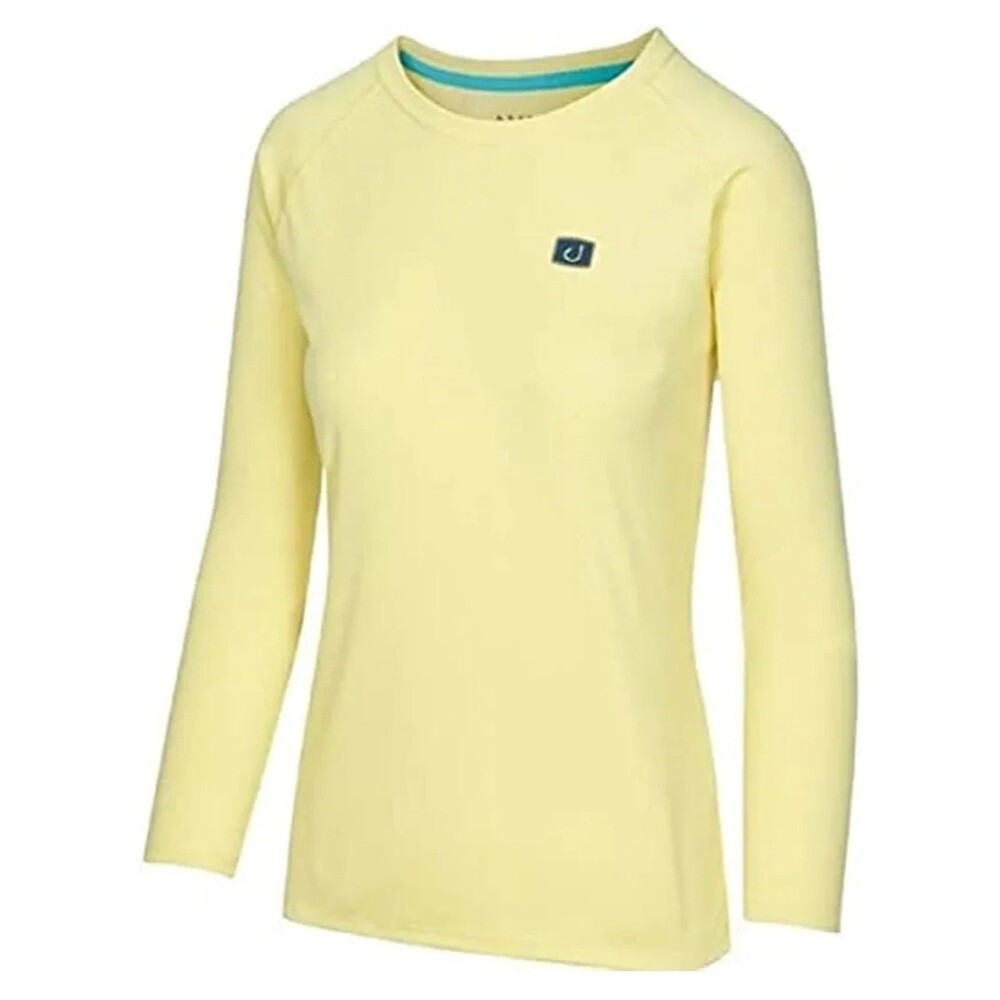 Avid Gear Womens Core AVIDRY Long Sleeve UV‎ Sun Protection Top Medium Yellow